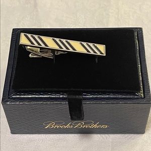 Sterling Silver Mens Tie Bar with Enamel 925